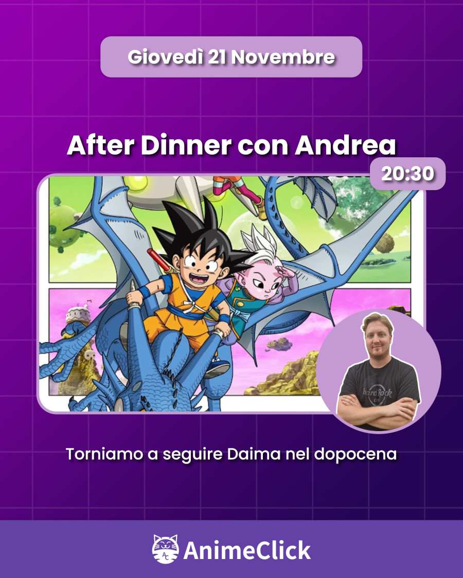AnimeClick su Twitch: programma dal 18 al 24 novembre AnimeClick su Twitch: programma dal 18 al 24 novembre